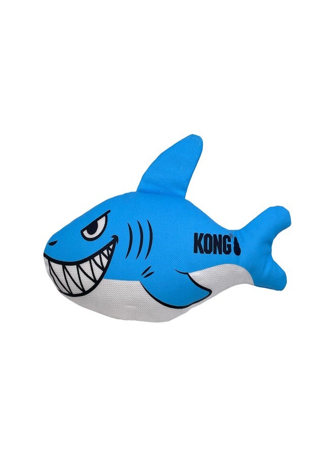 KONG Maxx Ballistic 2 Layered Assorted Tough Dog Toy (Shark, Medium) - Image 2